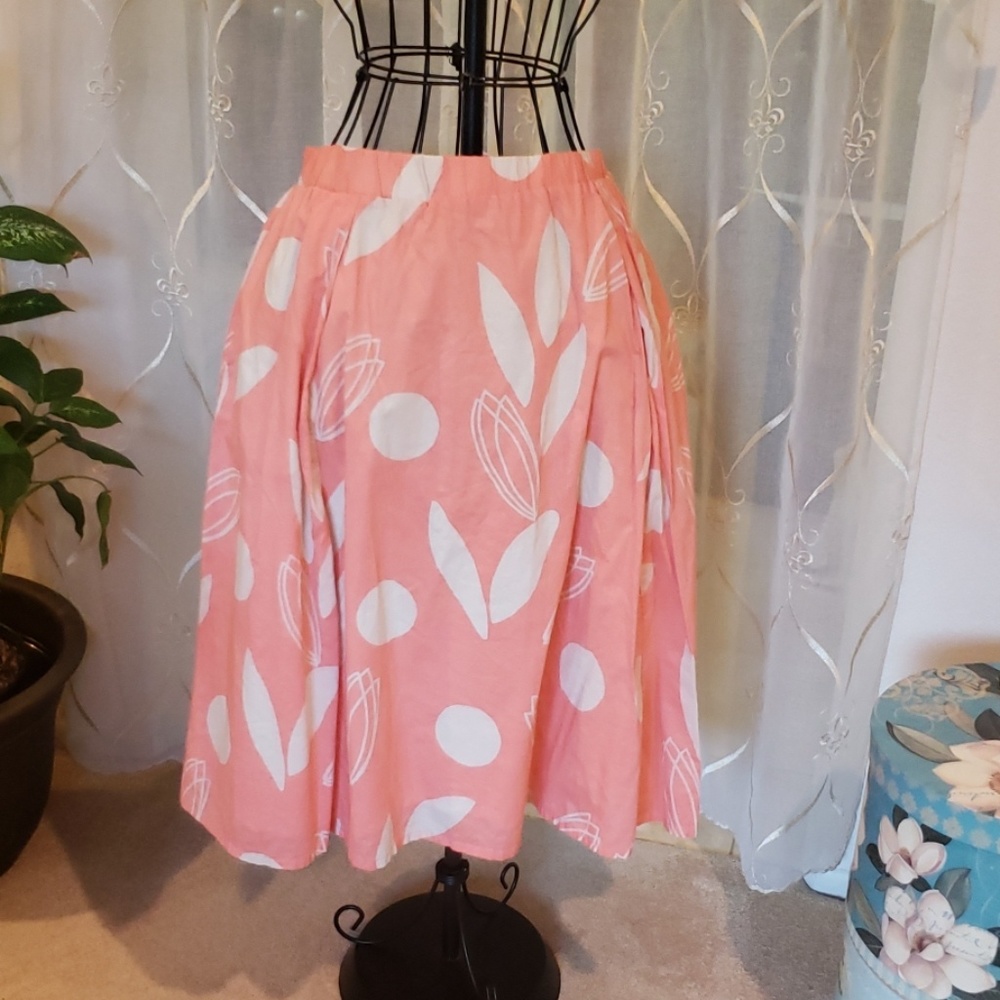 Lane Bryant 100% Cotton Flared Skirt